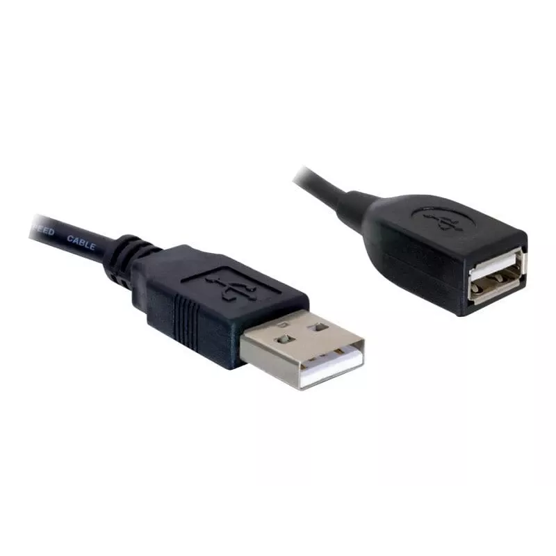 Cable alargador USB 2.0 DeLOCK 82457 0,15 m negro