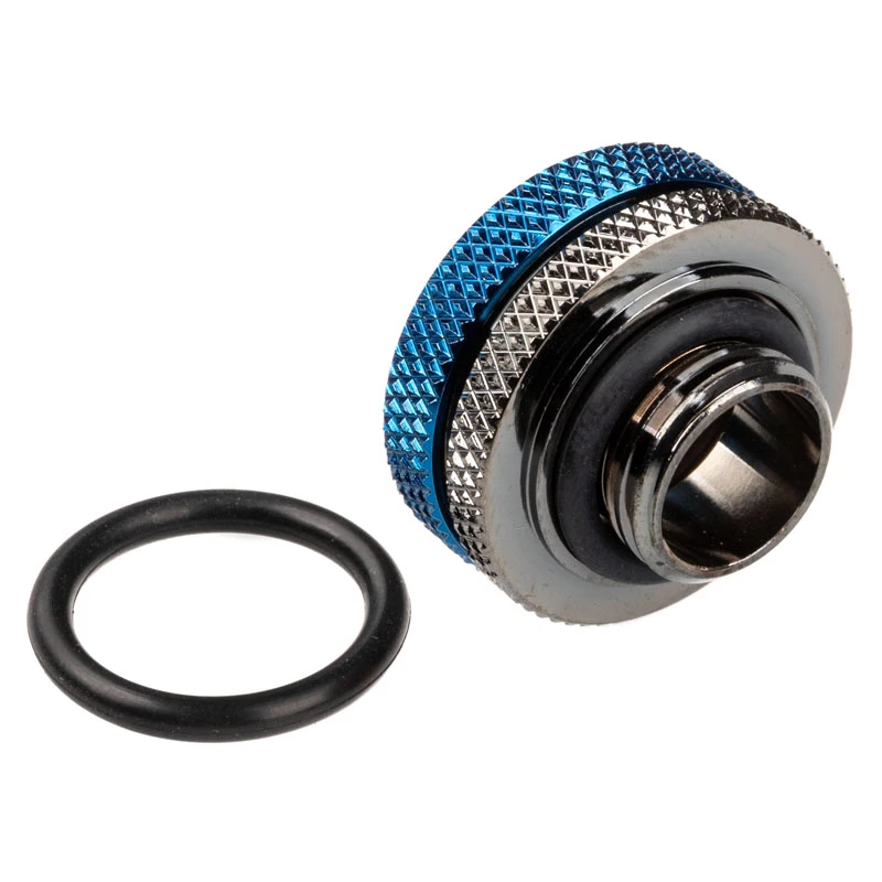 Bitspower adaptador Multi-Link G1/4 de pulgada rosca macho a 16 mm DE tubo rígido racor recto, negro brillante