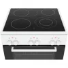 Bosch HKA090220 cocina independiente eléctrica con placa vitrocerámica blanca