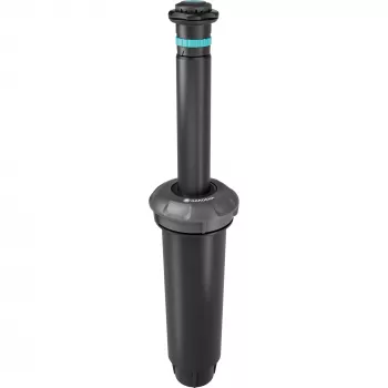 Sistema de riego aspersor emergente MD80 negro gris alcance 3,5 a 5 metros