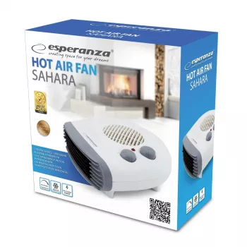Calefactor eléctrico de interior EHH003 gris, blanco 2000 W - Esperanza