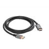 Lanberg CA-DPHD-20CU-0018-BK adaptador de cable de vídeo 1,8 m DisplayPort HDMI Tipo A (estándar) Negro, Plateado