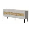 Mueble TV Cama INSERTO 3D 143.5x40x61.5 cashmere + LED
