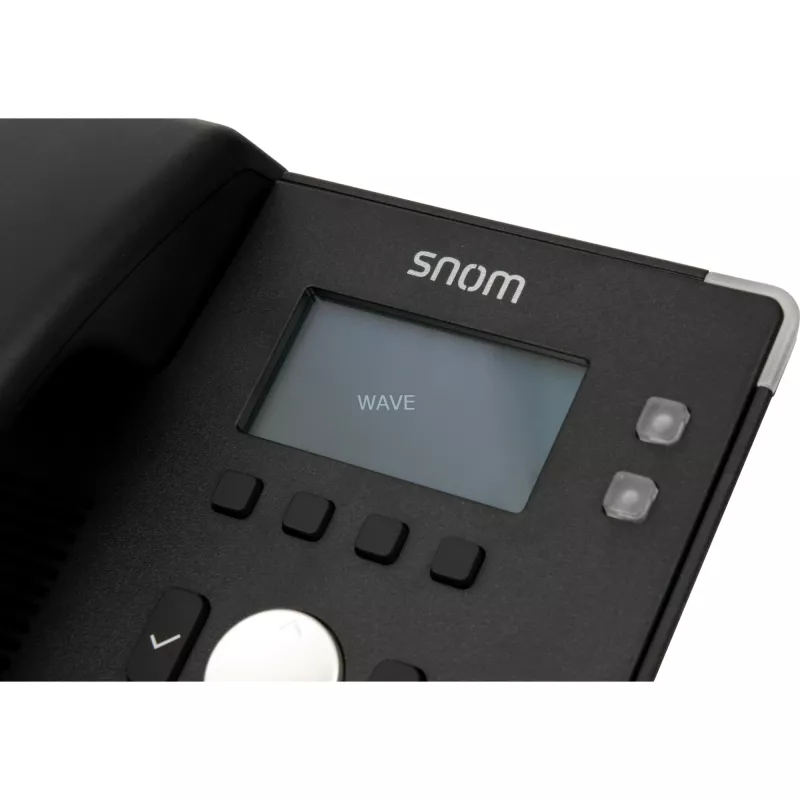 snom D120 - teléfono VoIP - conferencia triple - SIP - 2 cables - negro (4361)