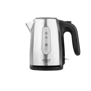 Hervidor eléctrico Adler AD 1273 1 L 1200 W negro avellana acero inoxidable