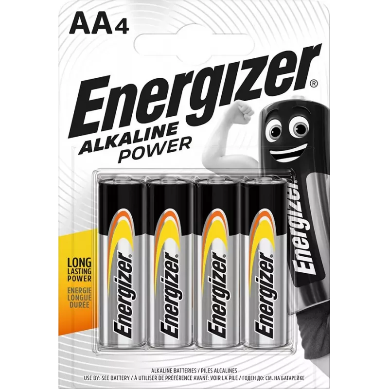 Pila alcalina AA desechable Energizer Classic 1,5V LR6 — 4 uds., 50,5×14,5 mm, 23 g