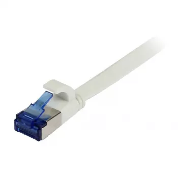 Latiguillo RJ45 Synergy 21, CAT6A 500 MHz, 7 m, blanco, U/FTP, plano, TPE (Superflex), AWG32, Synergy 21 – tipo de cable U/FTP – pares apantallados con lámina