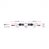 DeLOCK 87857 cable de audio 2 x RCA RJ-45 negro rojo blanco