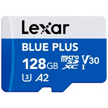 Tarjeta de memoria MicroSDXC Lexar BLUE PLUS 128 GB UHS‑I U3 V30 170 MB/s