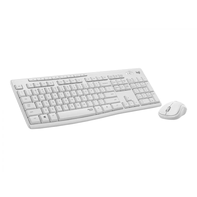 Logitech MK295 Silent - Conjunto de teclado y ratón - Inalámbrico - 2,4 GHz - Italiano - Blanco crema