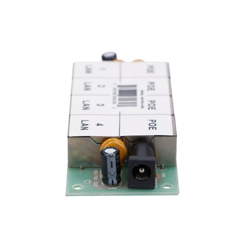 Inyector PoE Extralink 4 puertos 4x 100 Mb/s RJ45, Fast Ethernet, 48 V, sin carcasa