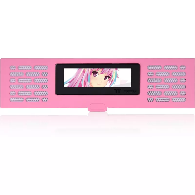 Thermaltake AC-067-OOANAN-A1 kit de panel LCD para The Tower 200, rosa