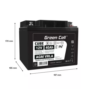 Batería AGM VRLA 12V 40Ah IP54