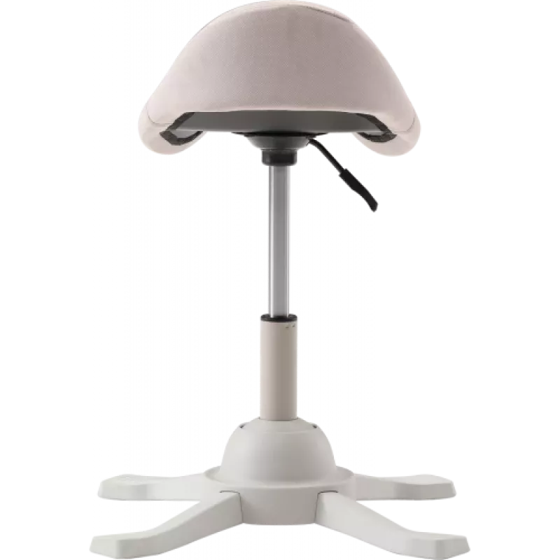 Asiento ergonómico de equilibrio Up Up Toronto blanco, tejido marfil, pistón de gas más largo