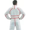 Mono de protección 3M 4565, talla XXL, blanco con detalles rojos