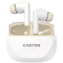 Auriculares CANYON HEXAGON 7 TWS ANC+ENC carga inalámbrica blanco beige