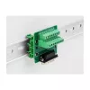 DeLOCK 66909 adaptador de D-Sub macho de 15 pines a bloque de terminales de 16 pines para carril DIN