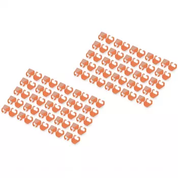 Clip de codificación por colores Digitus Color Clips para cables de parcheo A-CC-O naranja