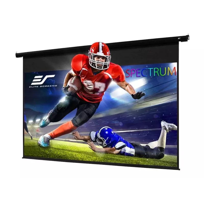 Elite Screens | Spectrum Serie | Electric110H | Diagonal 110 pulgadas | 16:9 | Ancho de imagen visible (B) 244 cm | Negro