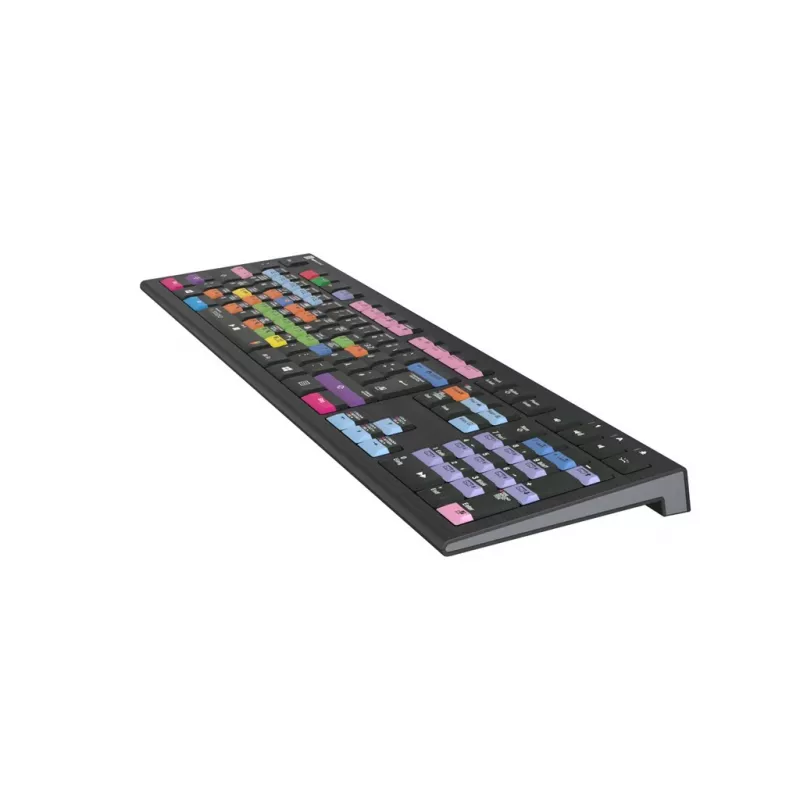 Teclado Logickeyboard LKB-FLS-A2PC-DE Universal USB QWERTZ alemán negro
