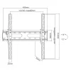 Soporte para TV SBOX PLB-2544T-2 para televisores de 32-70 pulgadas, carga máx. 45 kg, VESA hasta 400×400