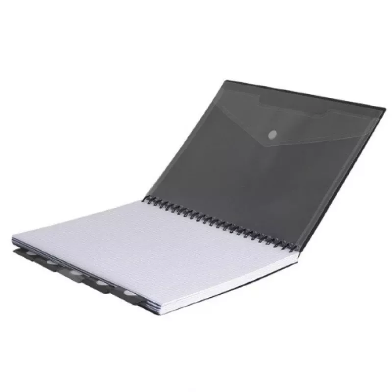 Cuaderno de espiral A5 Coolpack gris