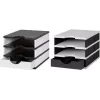 Organizador de escritorio Styro 268-0103.9895S poliestireno negro – gris (268-0103.9895S)
