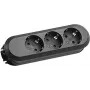 Regleta de alimentación Bachmann SMARTLINE 1.5m 3 tomas de CA para interiores negro