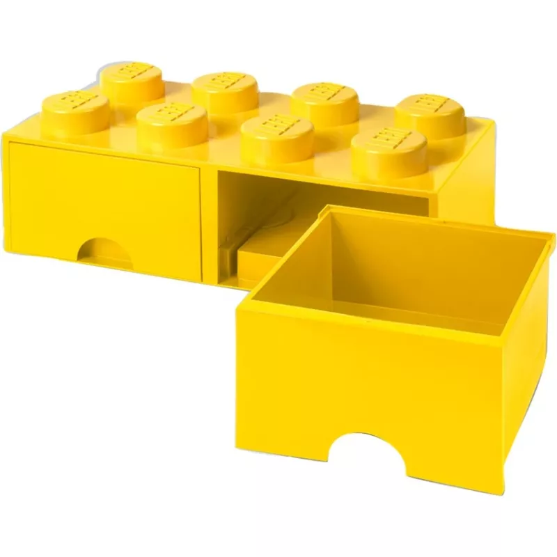 Cajón de almacenamiento LEGO Brick 8 — amarillo (modelo 40061732) cajón de almacenamiento para ladrillos y piezas pequeñas