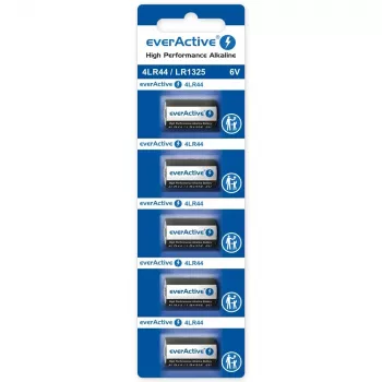 Pilas de botón alcalinas everActive LR44 1,5 V – pack de 5