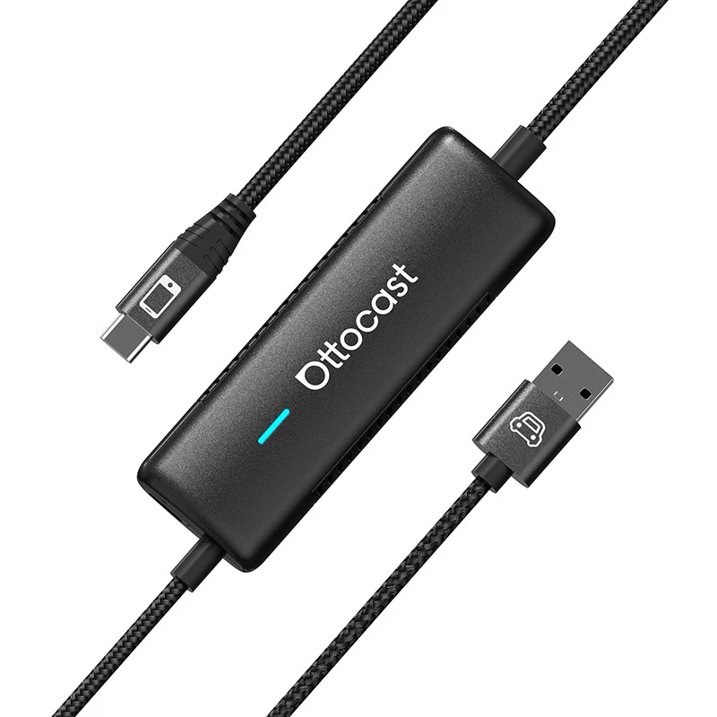 Adaptador inalámbrico para coche Ottocast CA450 — adaptador inalámbrico MirrorCast para duplicar la pantalla del smartphone en el coche