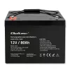 Qoltec Batería AGM | 12V | 80Ah | 23,5kg | Sin mantenimiento | Potente | LongLife | para SAI, autocaravana, barco, caldera