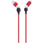Cable USB 2GO 797370 1,2 m USB A/USB C USB C/Lightning negro rojo