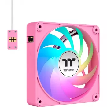 Ventilador de caja Thermaltake CT120 EX ARGB 120mm rosa pack de 3
