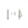 Qoltec 54450 Conector de fibra óptica LC Multimodo Beige Plata