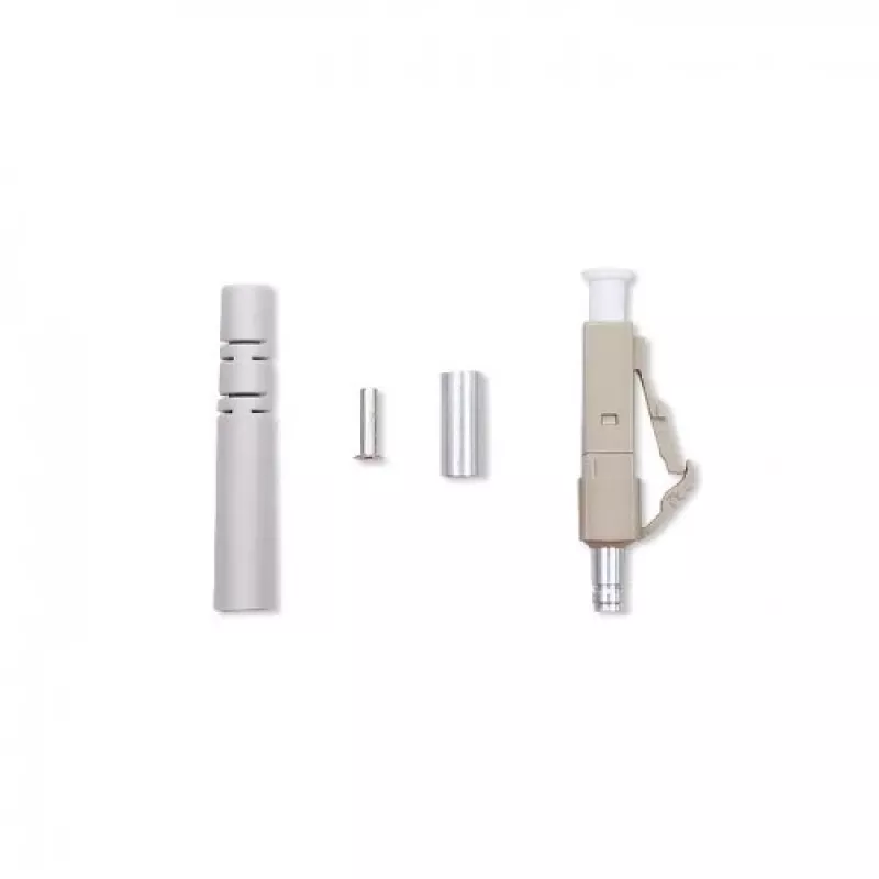 Qoltec 54450 Conector de fibra óptica LC Multimodo Beige Plata