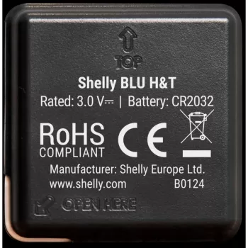 Shelly BLU H&T sensor de temperatura y humedad (negro)