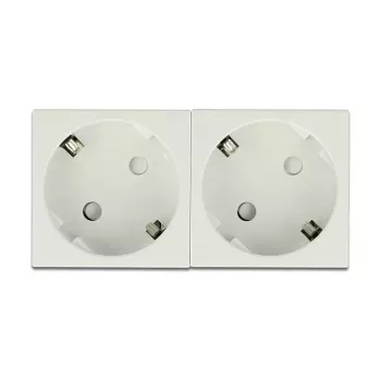 DeLock 81322 Enchufe Schuko Easy 45 doble, 45 x 45 mm, 5 uds.