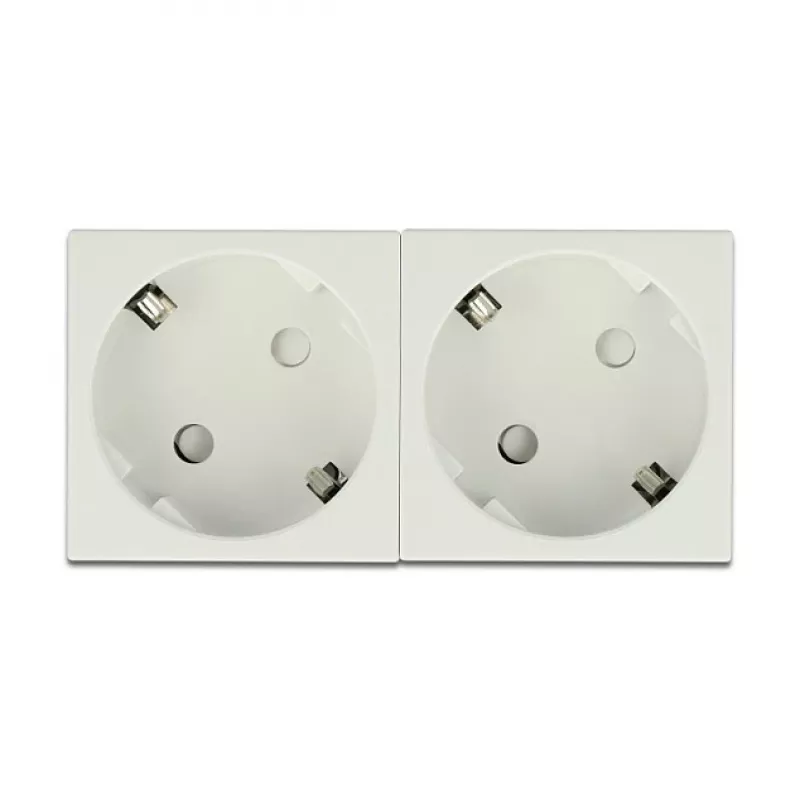 DeLock 81322 Enchufe Schuko Easy 45 doble, 45 x 45 mm, 5 uds.