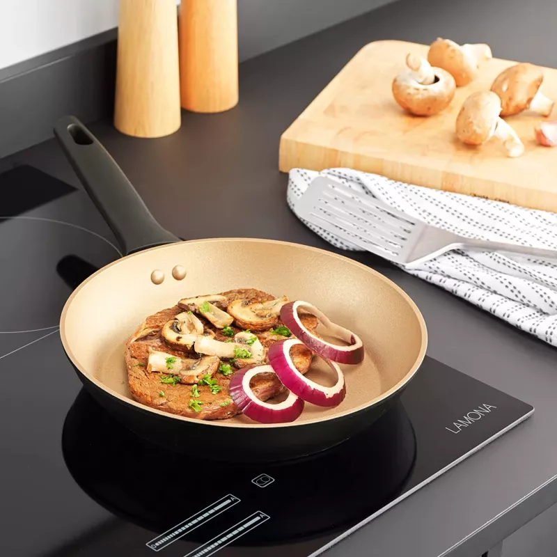 Sartén Russell Hobbs RH01666BEU7 24 cm, antiadherente, negra