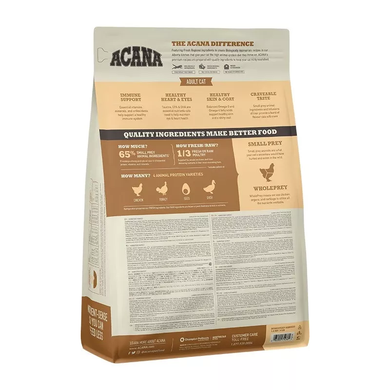 ACANA Homestead Harvest - Pienso para gatos - 1,8 kg