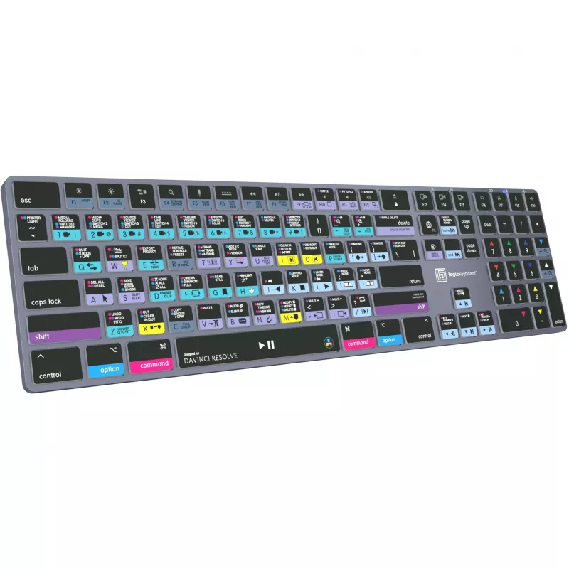 Teclado Logickeyboard LKB-RESB-TM-UK Office Bluetooth QWERTY gris titanio