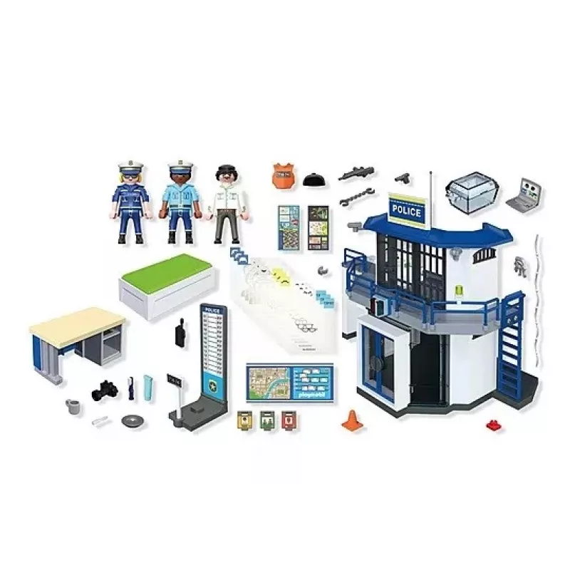 Playmobil Action Heroes 71874 comisaría de policía con sala de interrogatorios