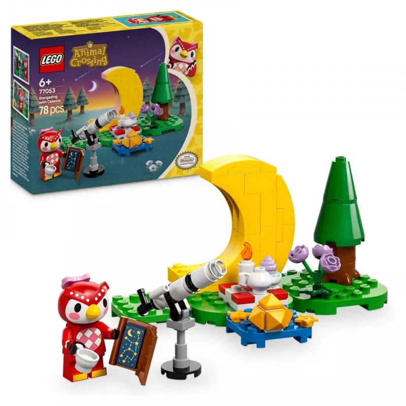 LEGO Animal Crossing Observación de estrellas con Eufemia Set 77053