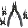Juego de alicates para anillos de seguridad KWB 403900, 4 piezas, alicates para anillos de seguridad interiores y exteriores
