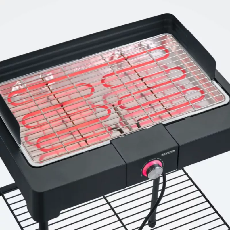 Severin PG8566 Barbacoa y parrilla eléctrica negra 2200 W (PG8566)