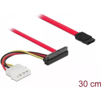 Cable SATA DeLOCK 86078 0,5 m SATA 7 pines SATA 22 pines Molex