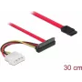 Cable SATA DeLOCK 86078 0,5 m SATA 7 pines SATA 22 pines Molex