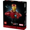 Set de construcción LEGO Marvel Super Heroes Iron Man MK4 modelo 3D, 436 piezas, incluye 1 minifigura, para 18+