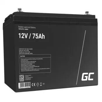 Batería para SAI de plomo-ácido sellada Green Cell AGM25 12 V 75 Ah, VRLA, 75 Ah, 12 V, 21,3 kg